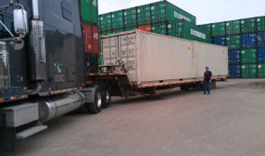 Super Cubes ground-level delivery of 2 – 20' containers (empty)