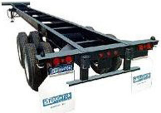 Chassis (above) and flatbeds cannot set containers on the ground