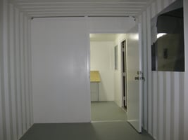 Partition with door