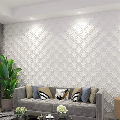 PVC 3D Wall Panel Interlocked Circles