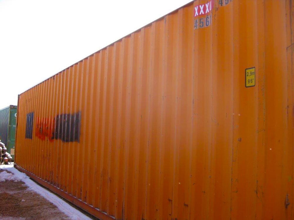 shipping container side view 