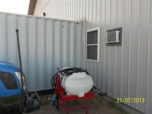 outside window of container 