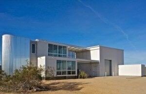 a shipping container high end house