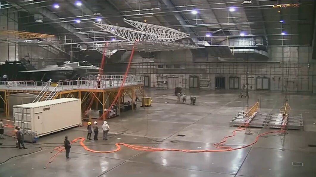 a large open building space
