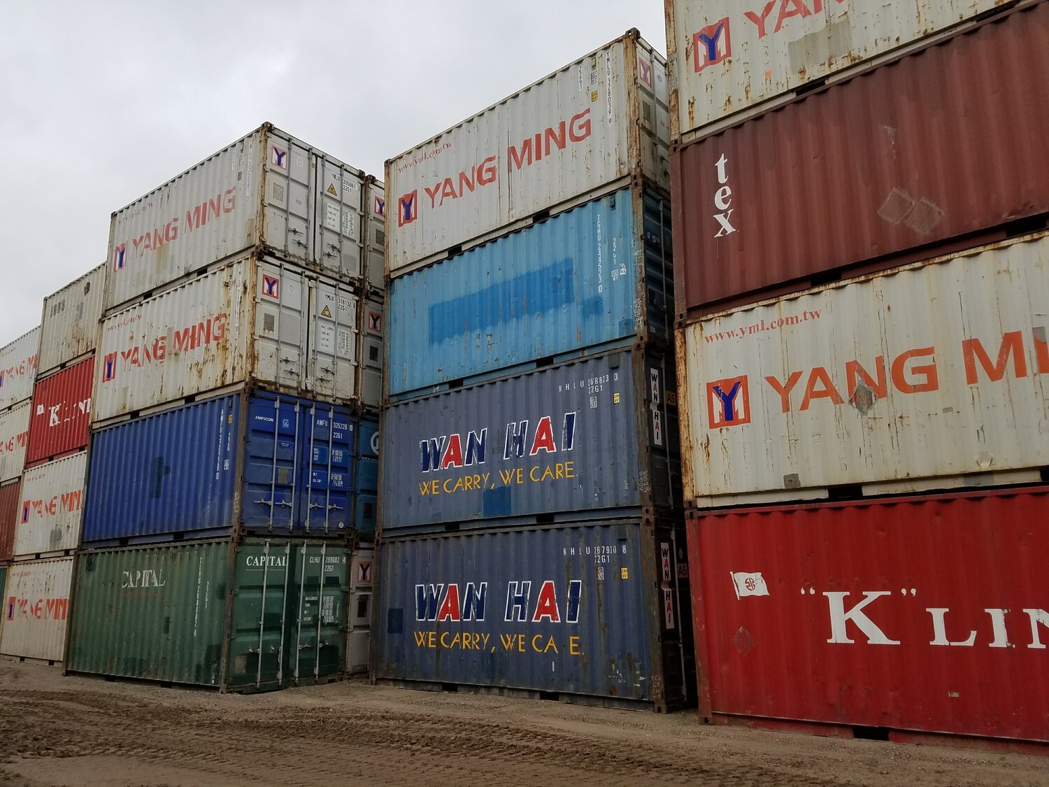 Used 20’s in a container depot