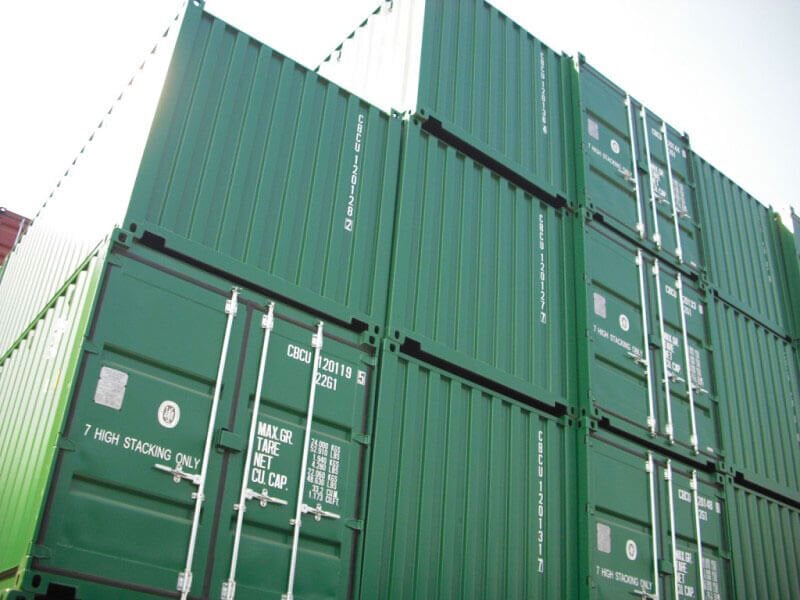 stacked containers