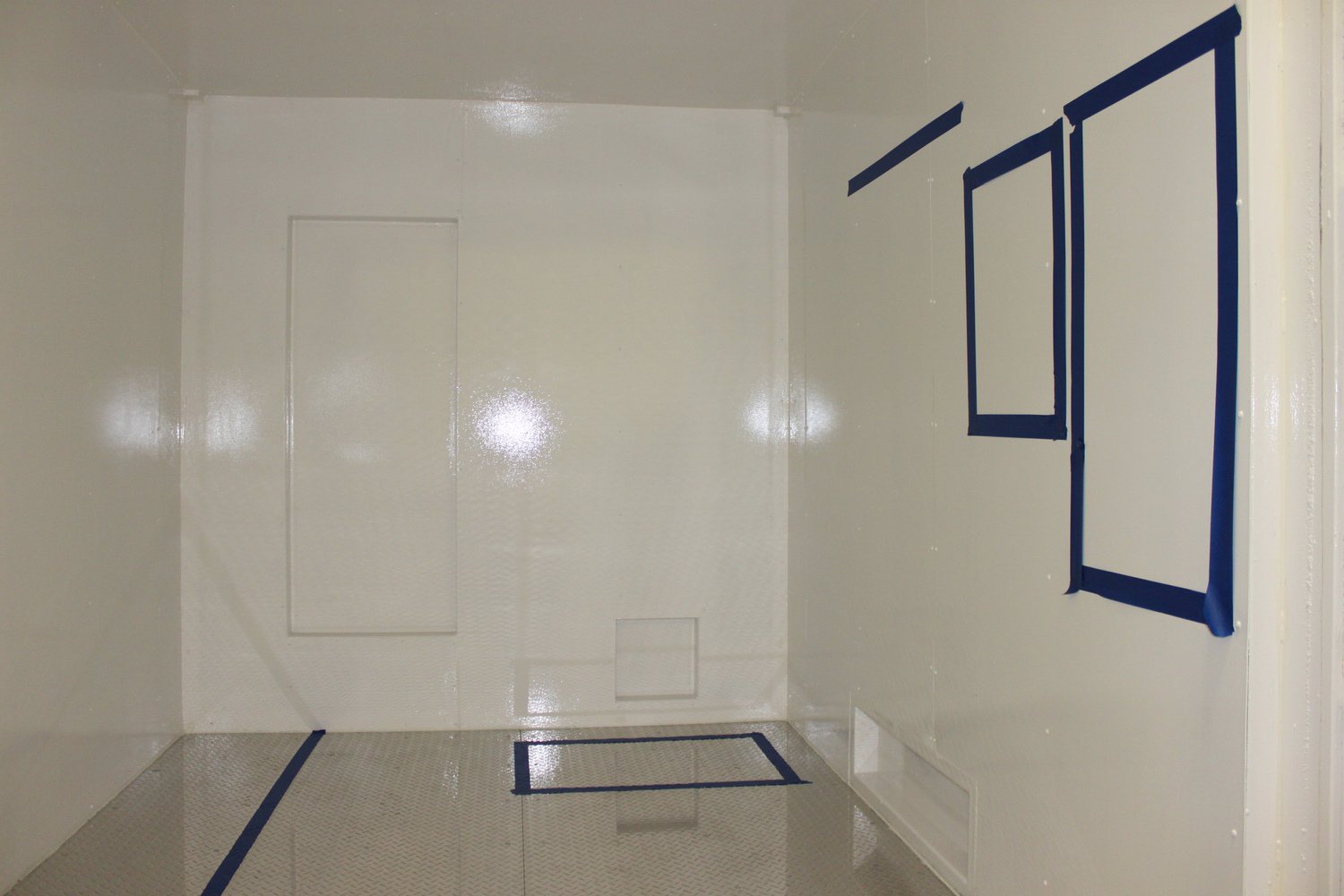 inside of a shipping container