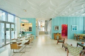 shipping container interior decoration