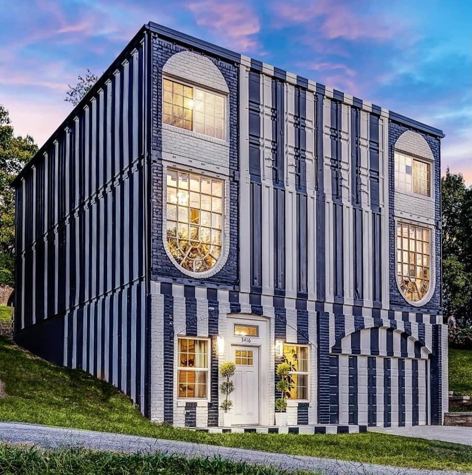 8-container house out of used 40’ high cube containers