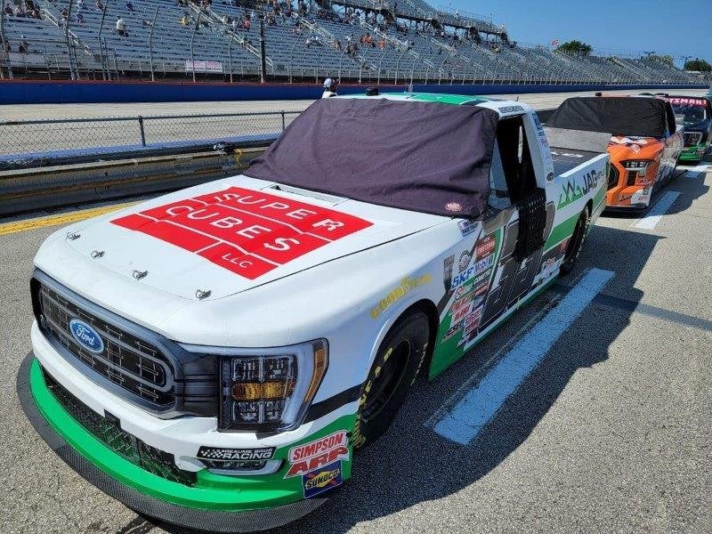 Supercubes logo on truck for racing