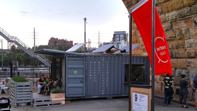 modified shipping containers can be used as artist studio