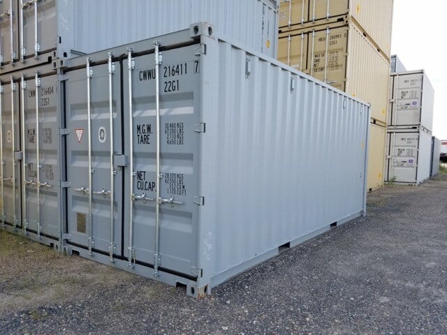 a new one-trip shipping container 